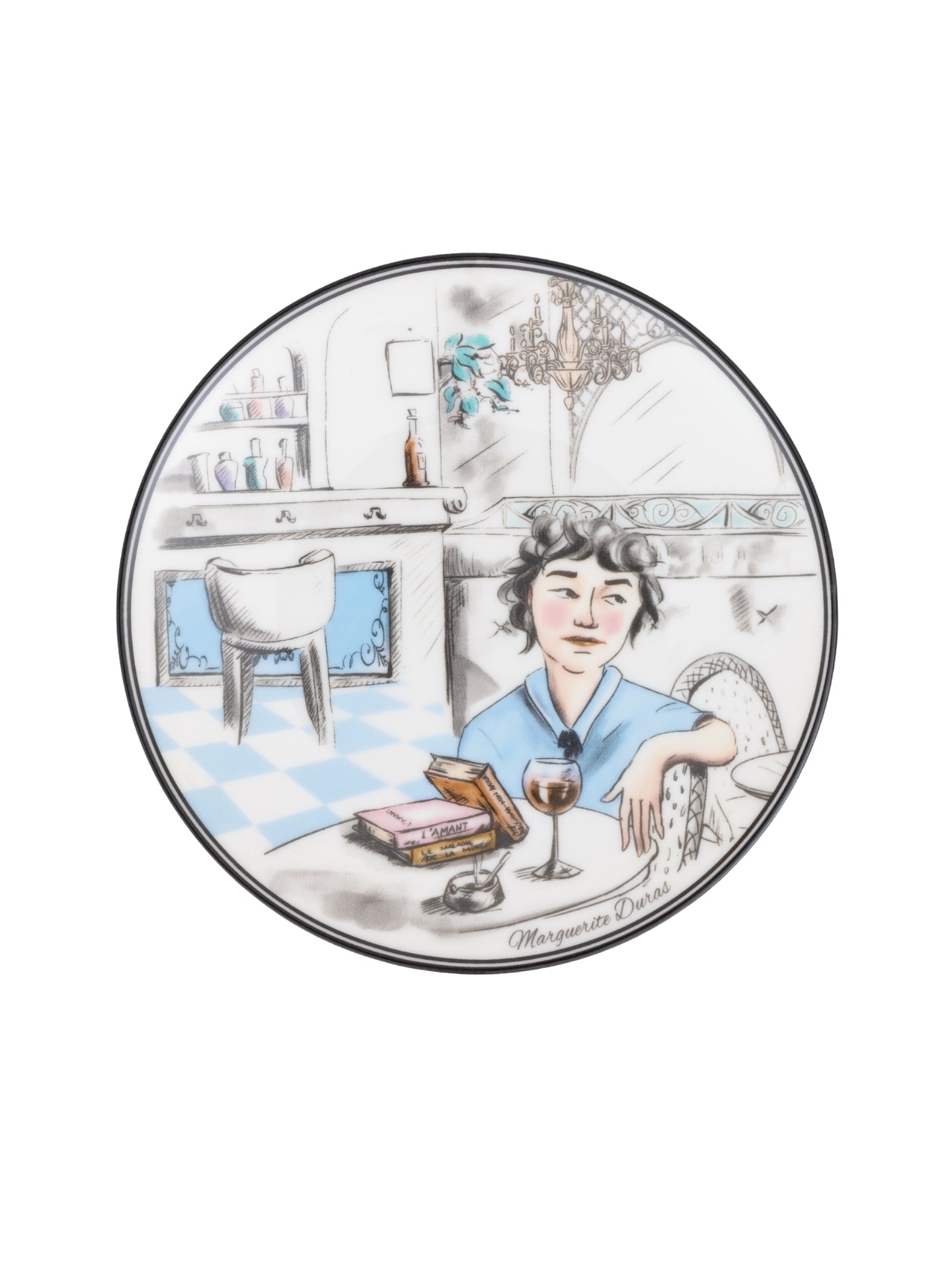 Marguerite Duras Porselen Pasta Tabağı