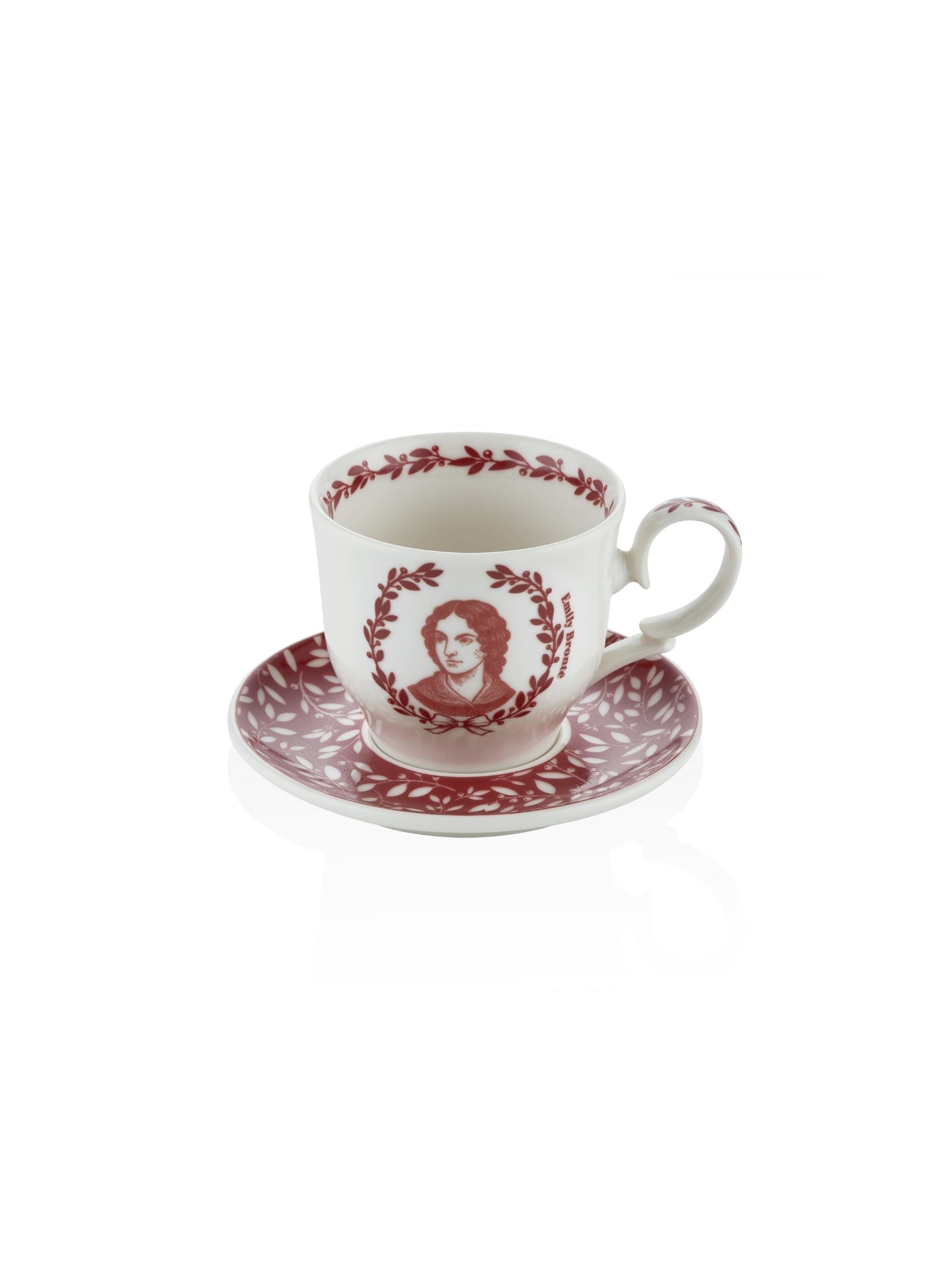 Emily Dickinson Kırmızı Porselen Çay Seti