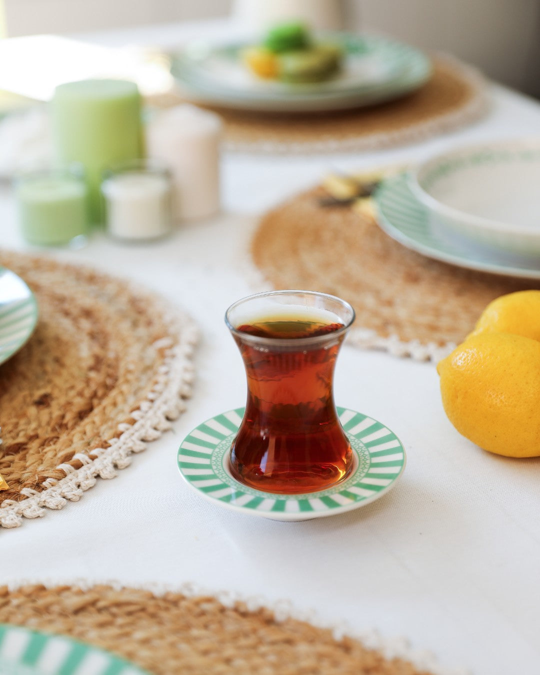 Mint Garden Tea Plate (Set of Six)
