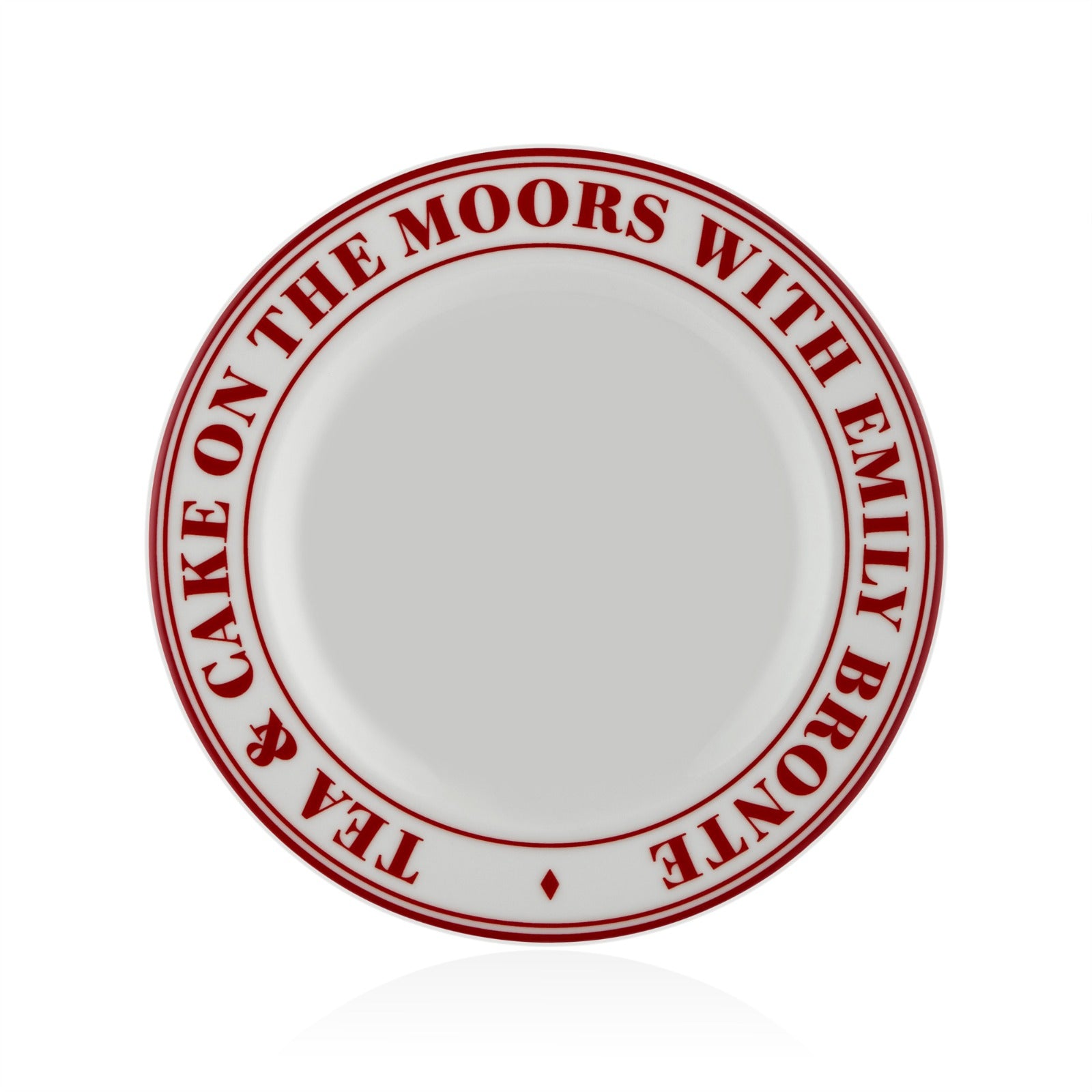 Heritage Koleksiyon 6'lı Kırmızı Porselen Pasta Tabak Seti