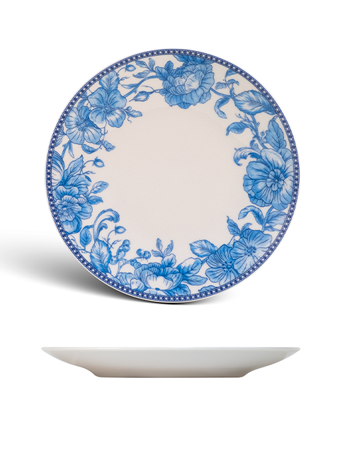 Royal Blue Porselen Pasta Tabağı