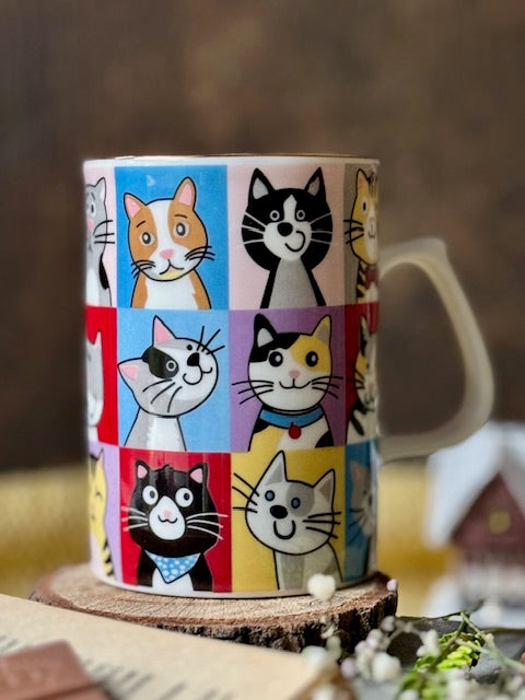 Fısıldayan Kediler Porselen Kupa