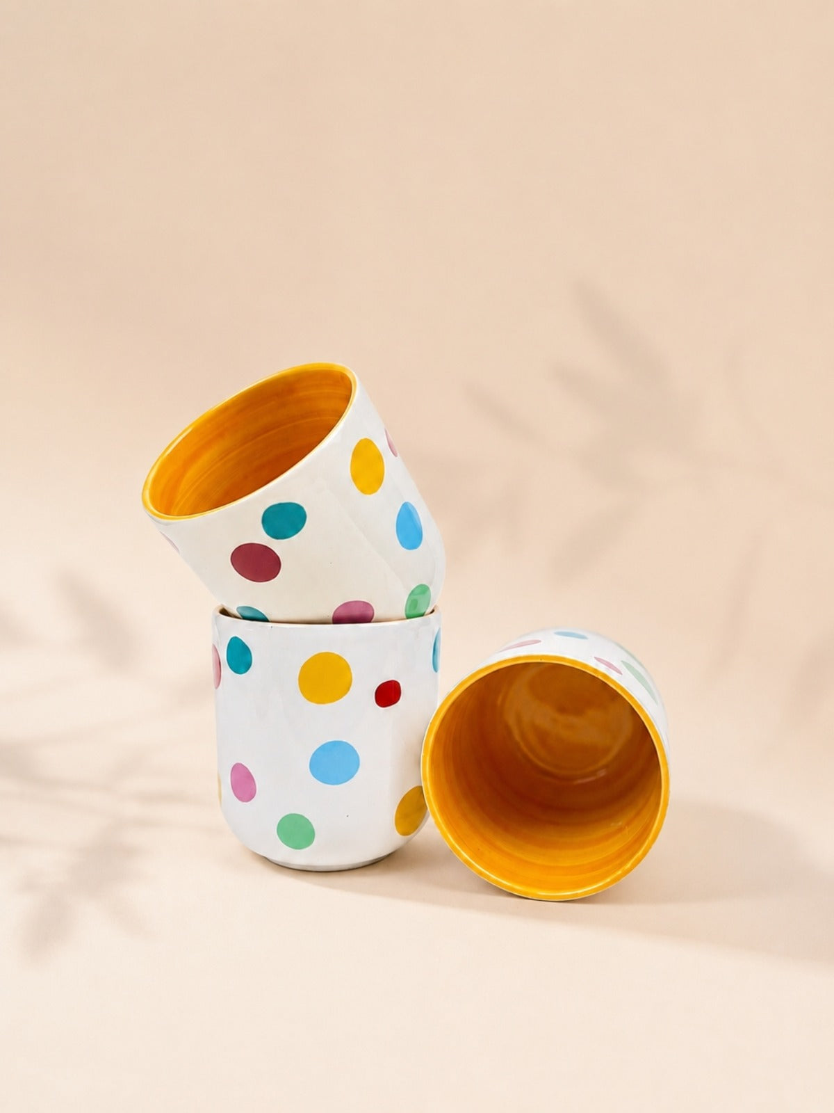 Cafe Joy Collection- Dots Kulpsuz Amerikano Kahve Fincanı (Seramik)