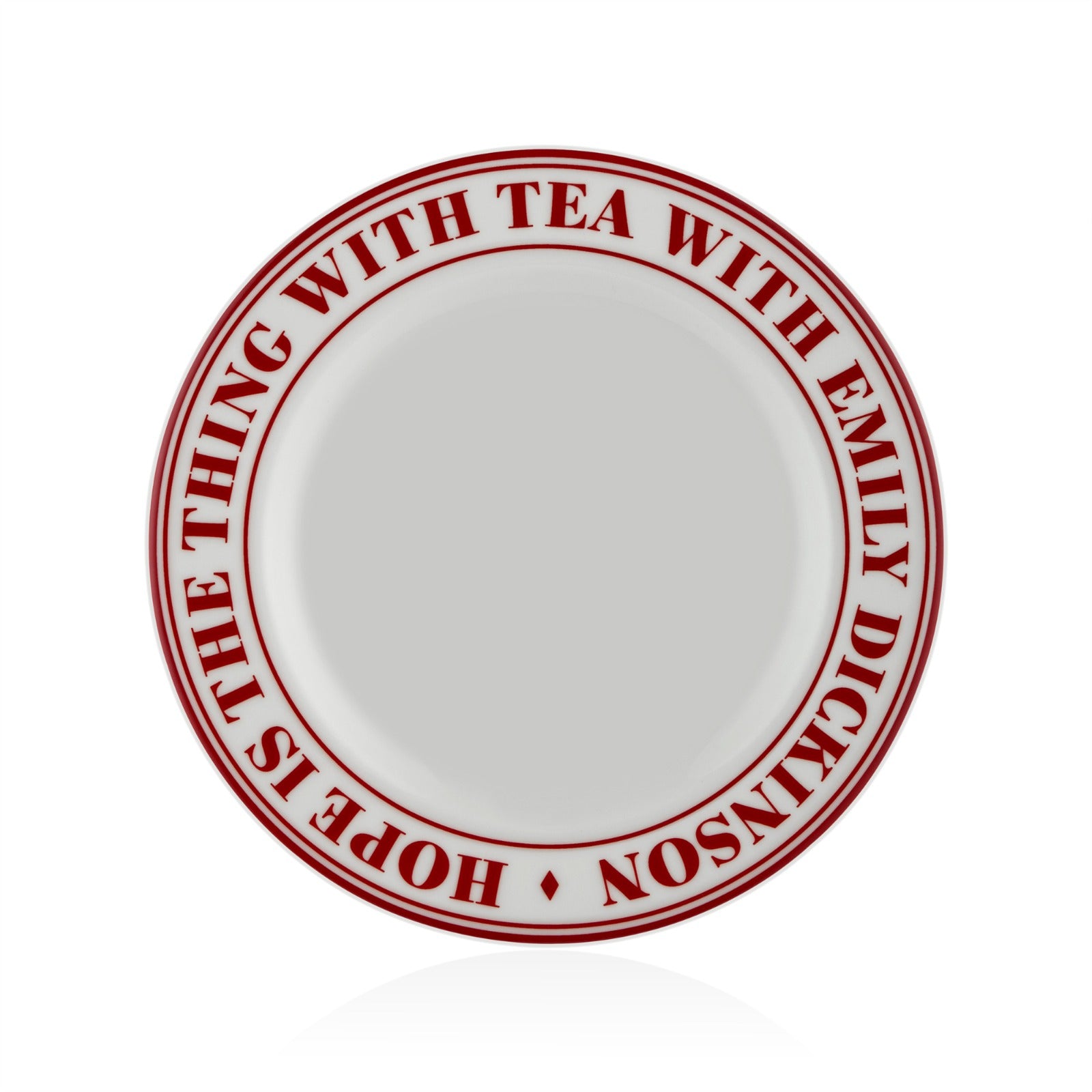 Heritage Koleksiyon 6'lı Kırmızı Porselen Pasta Tabak Seti