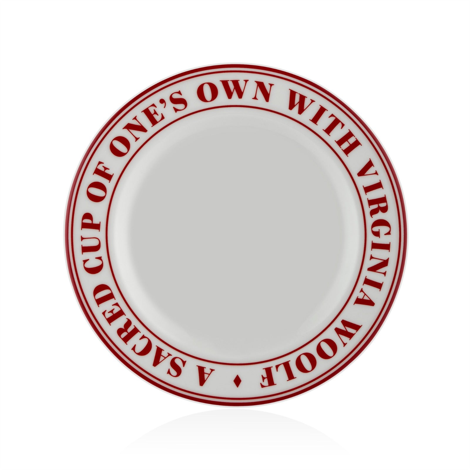 Heritage Koleksiyon 6'lı Kırmızı Porselen Pasta Tabak Seti