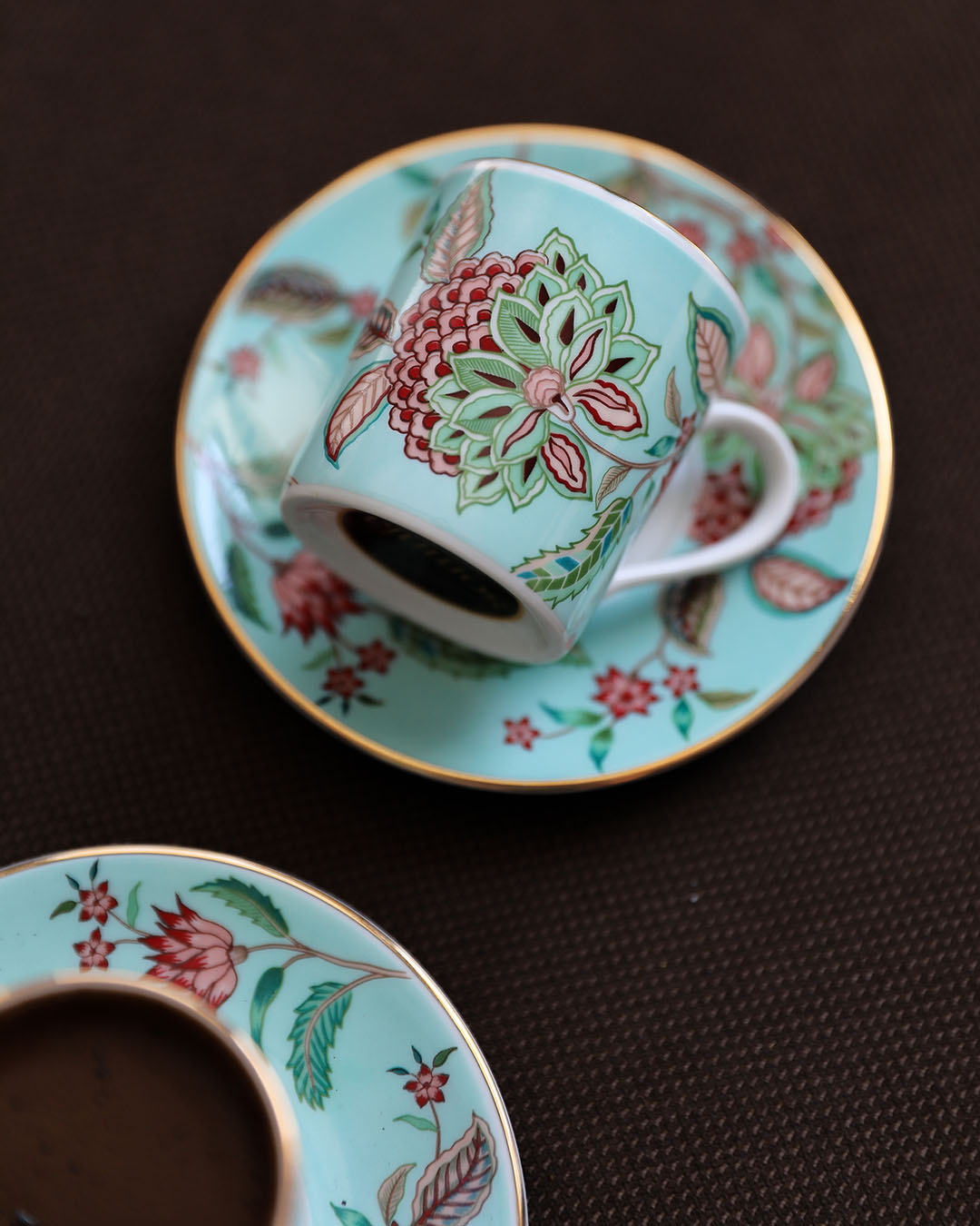 Flora (Mint Green) Coffee Cup (Set of 2)