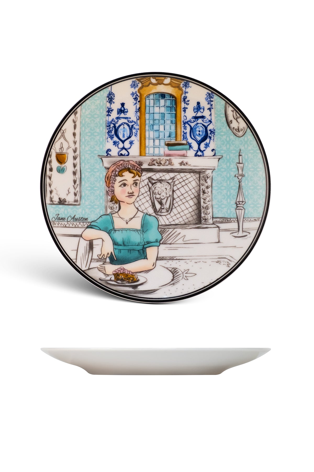 Jane Austen Porselen Pasta Tabağı