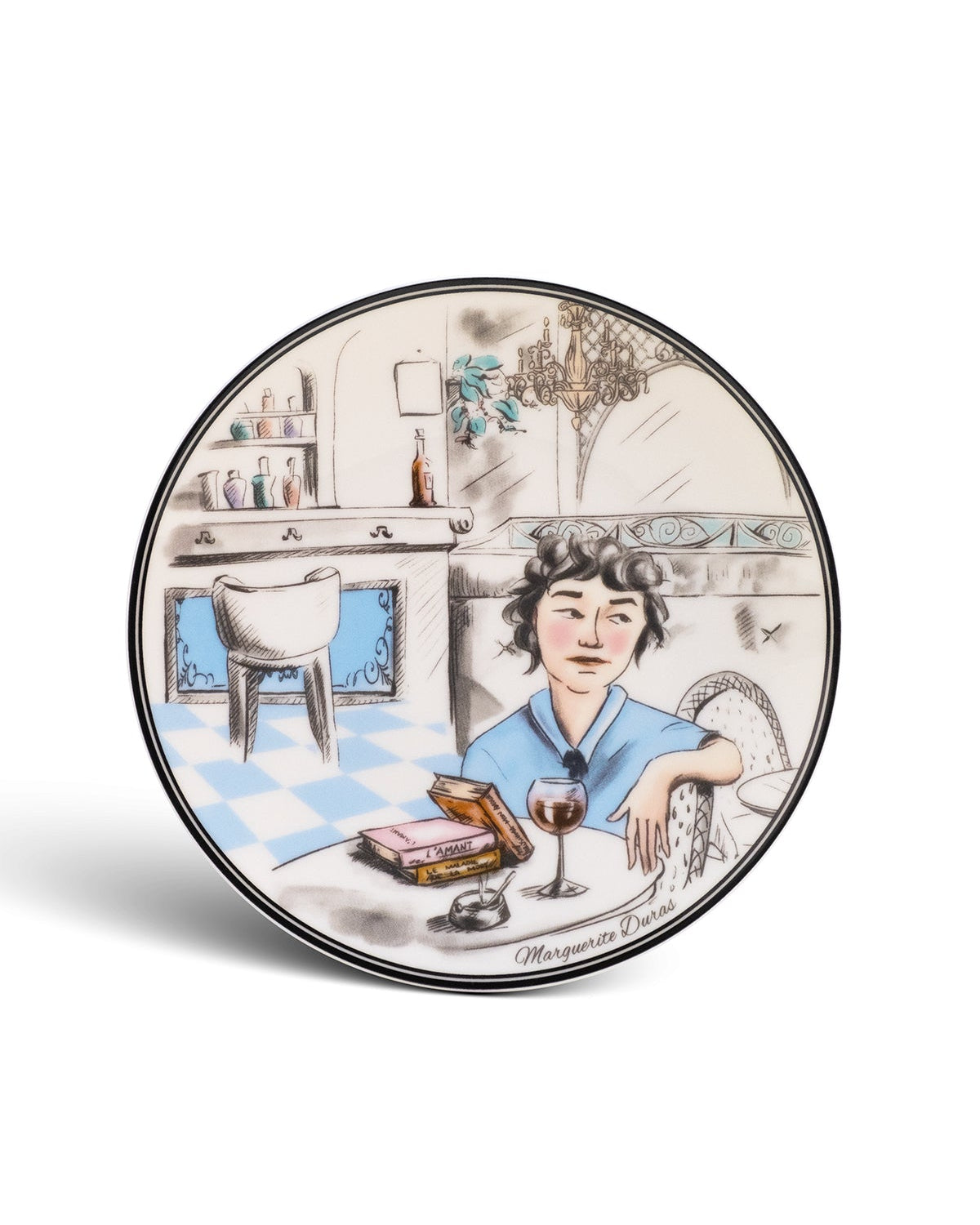 Marguerite Duras Porselen Pasta Tabağı