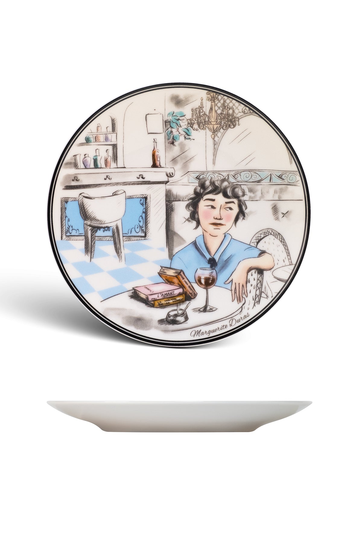 Marguerite Duras Porselen Pasta Tabağı