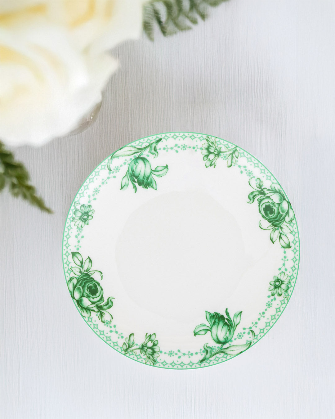 Mint Garden Cake Plate