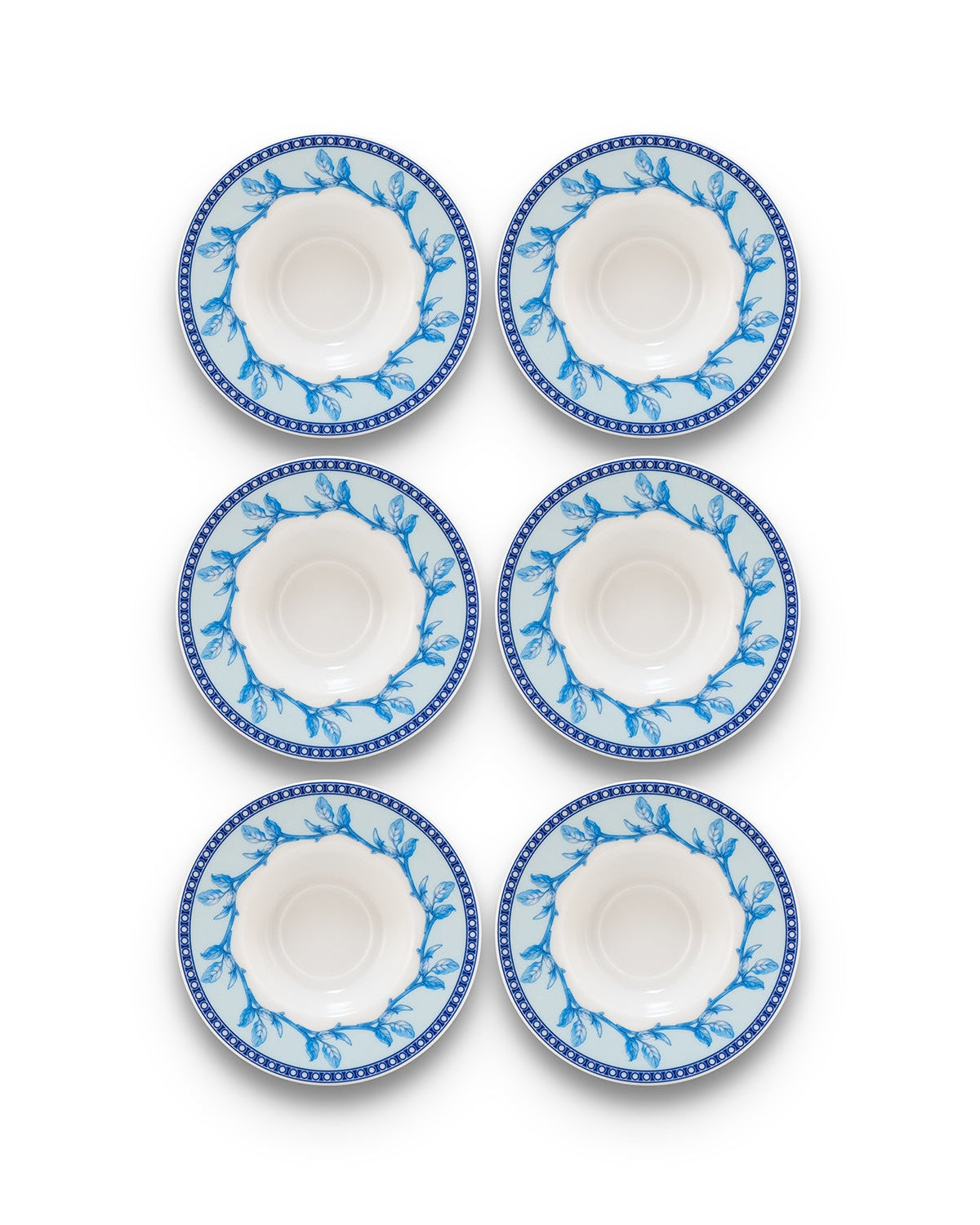 Royal Blue Porselen Çay Tabağı (Altılı Set)