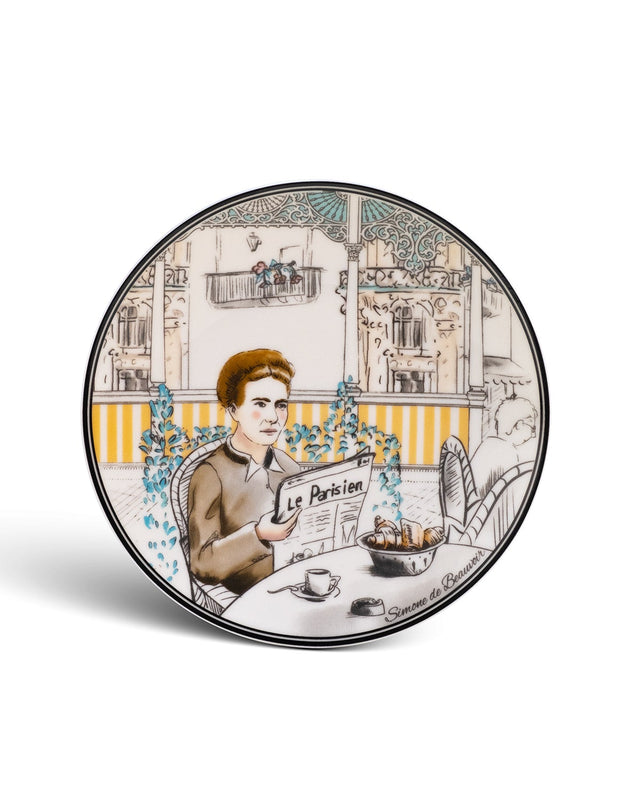Simone de Beauvoir Porselen Pasta Tabağı