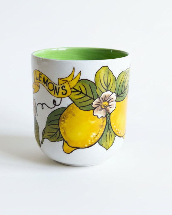 Amalfi Citrus Kulpsuz Seramik Kahve Fincanı