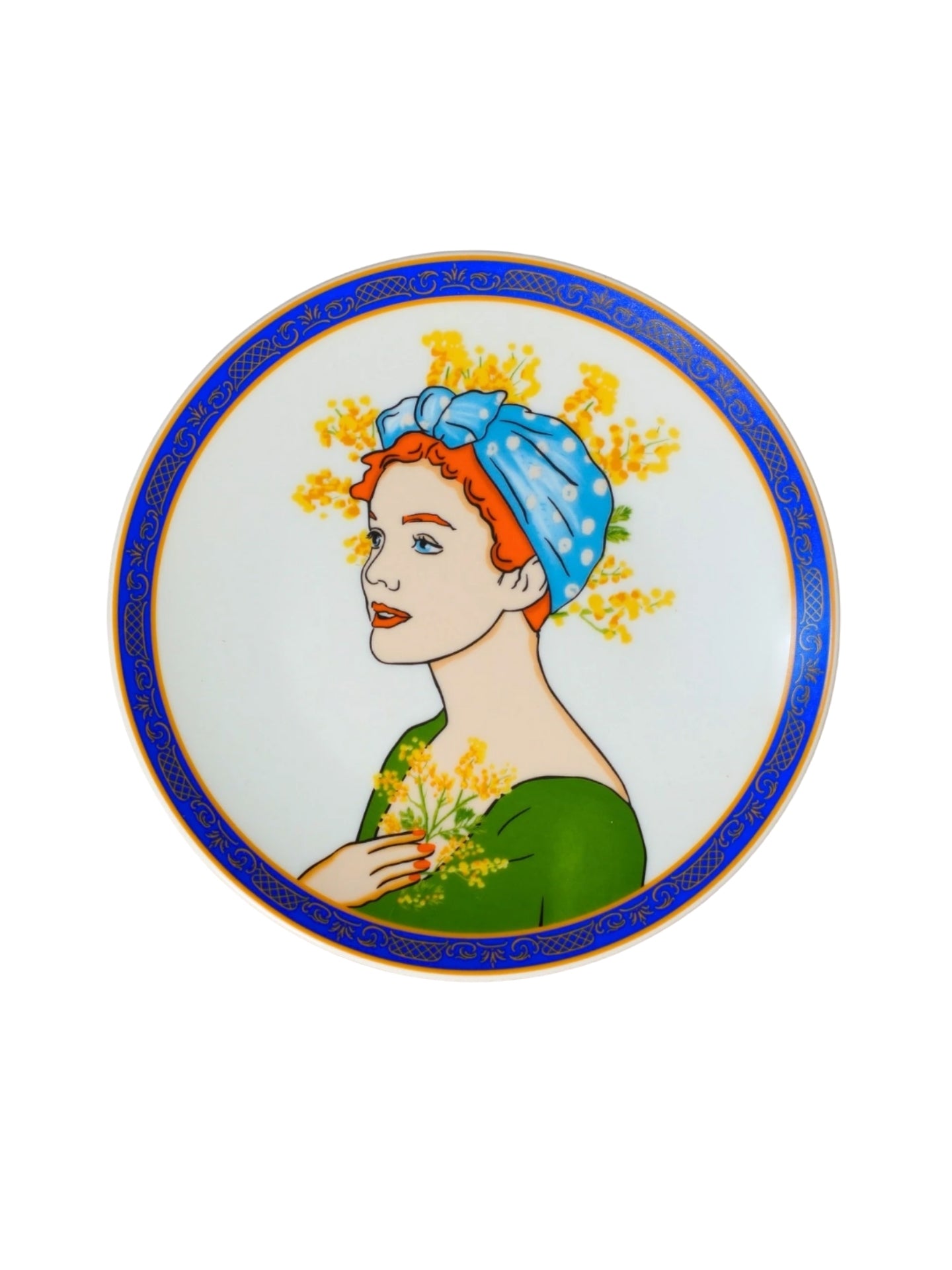 Lady Mimosa Porselen Pasta Tabağı