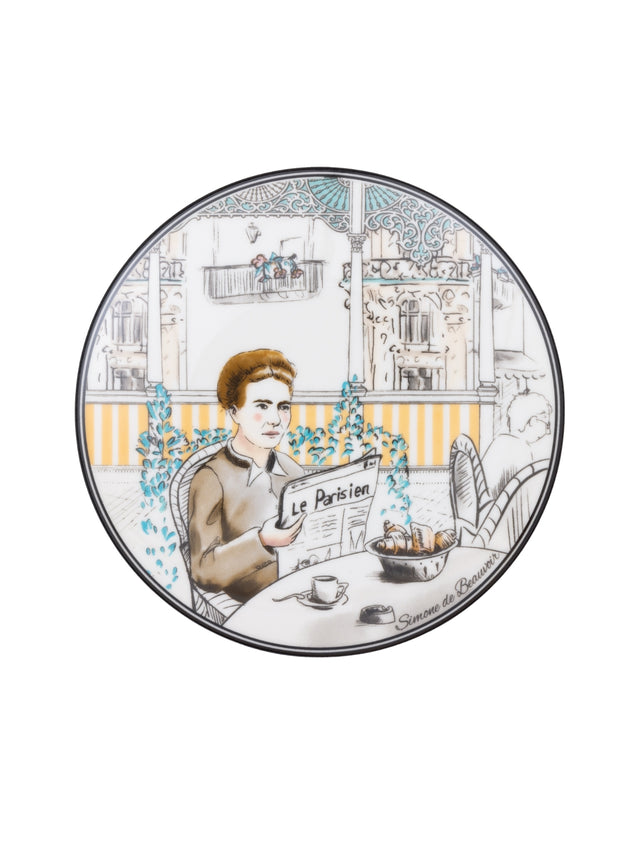 Simone de Beauvoir Porselen Pasta Tabağı