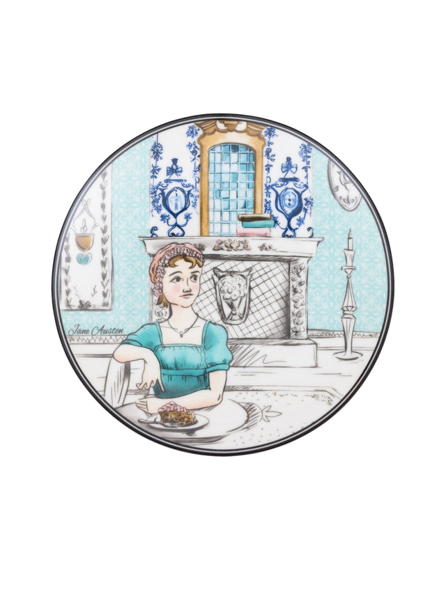 Jane Austen Porselen Pasta Tabağı