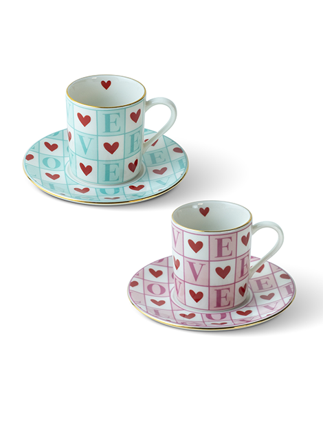 Amour Couple Kahve Fincanı (2'li Set)
