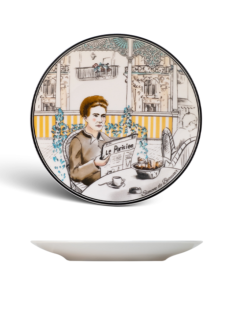 Simone de Beauvoir Plate