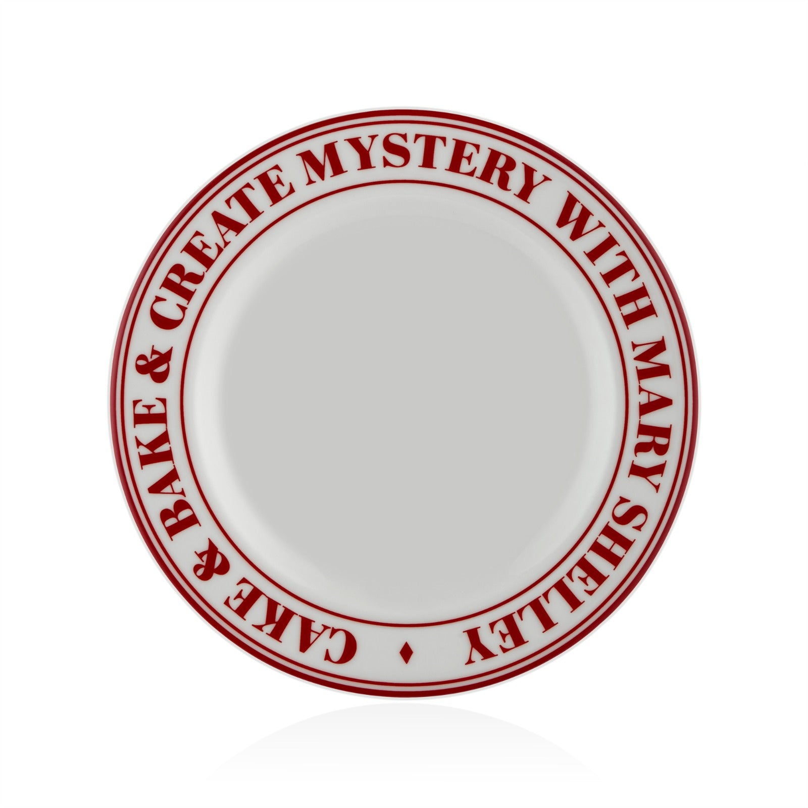 Heritage Koleksiyon 6'lı Kırmızı Porselen Pasta Tabak Seti