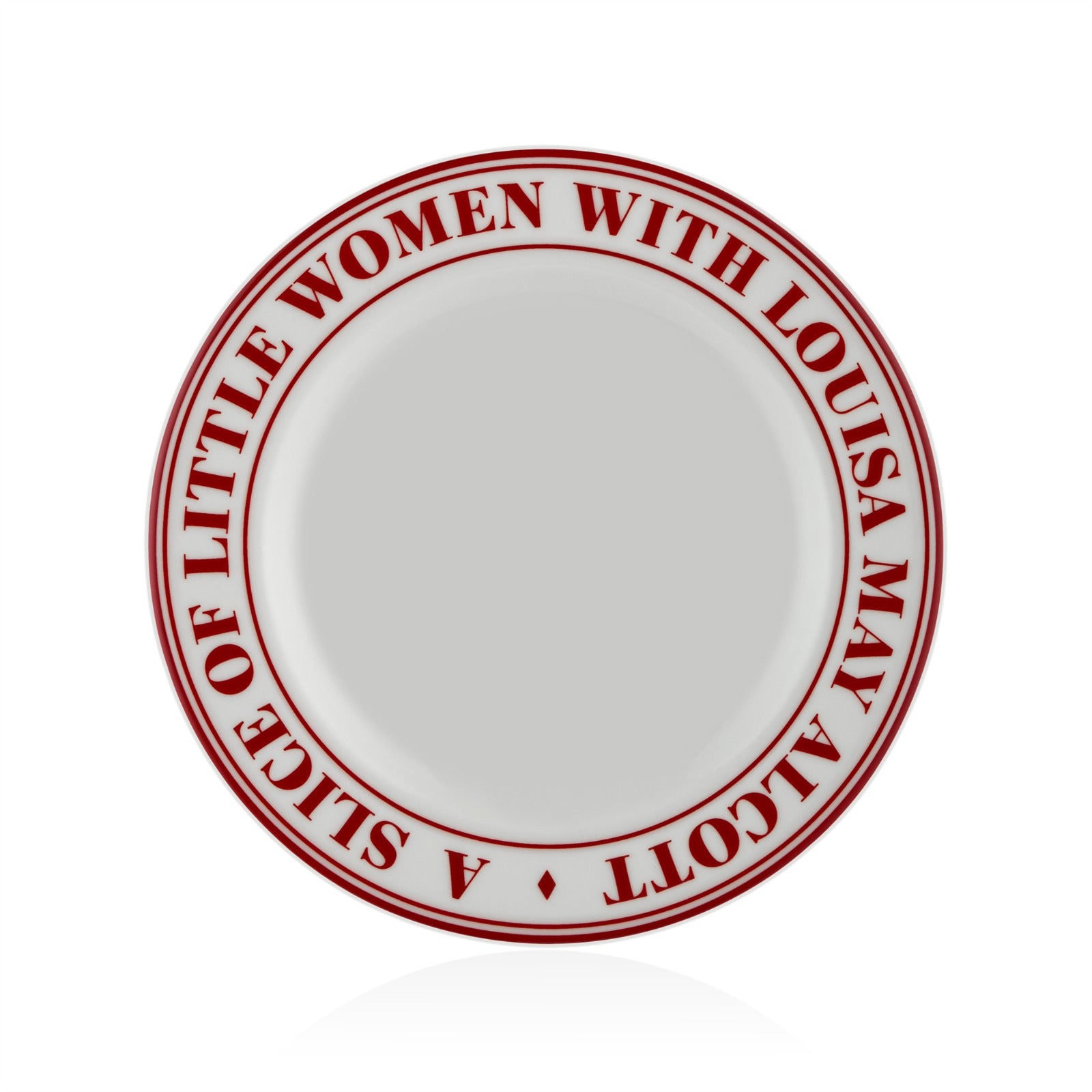 Heritage Koleksiyon 6'lı Kırmızı Porselen Pasta Tabak Seti