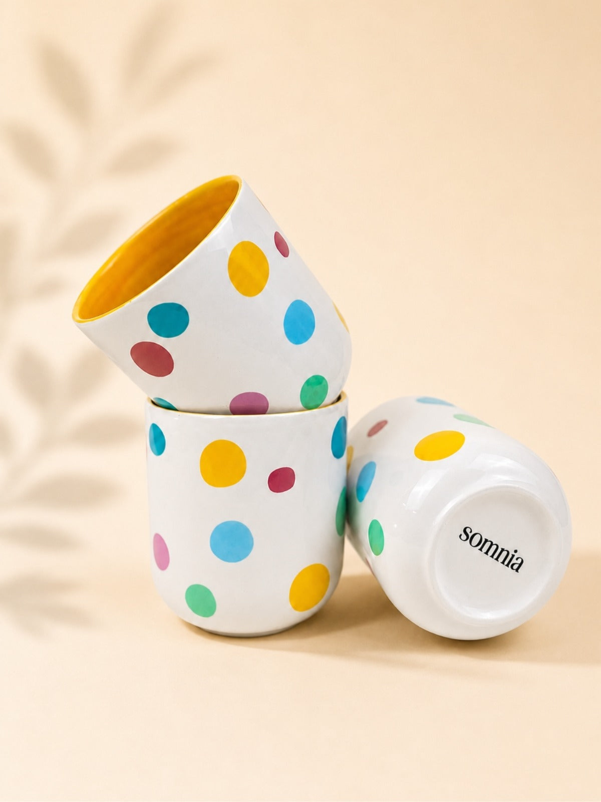 Cafe Joy Collection- Dots Kulpsuz Amerikano Kahve Fincanı (Seramik)