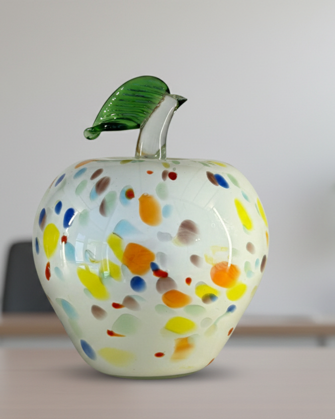 Orijinal El Yapımı Murano Cam Elma