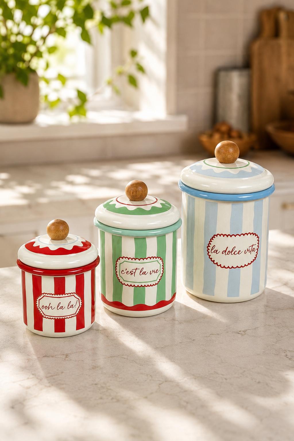 Riviera Collection Emaye 3'lü Saklama Kabı