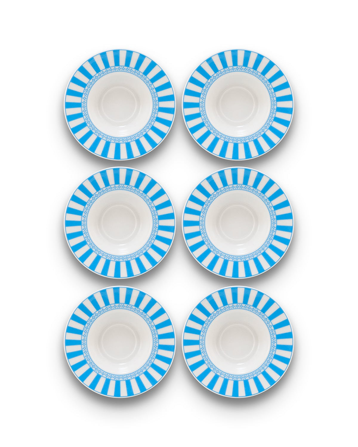 Azure Porselen Çay Tabağı (Altılı Set)