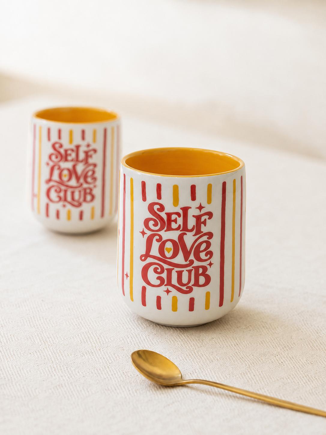 Self Love Club Kulpsuz Americano Fincanı (Seramik)