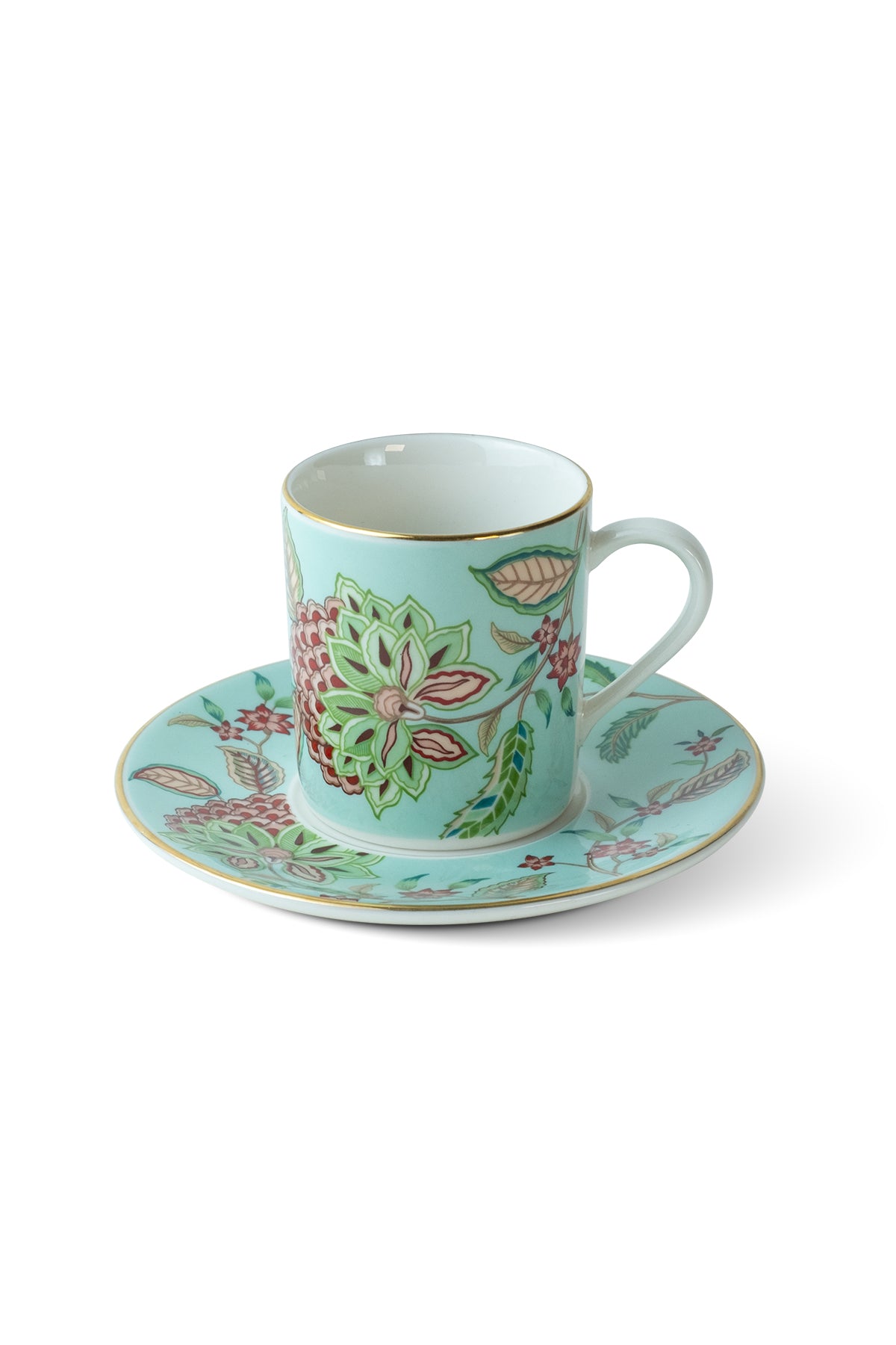 Flora (Mint Green) Coffee Cup (Set of 2)