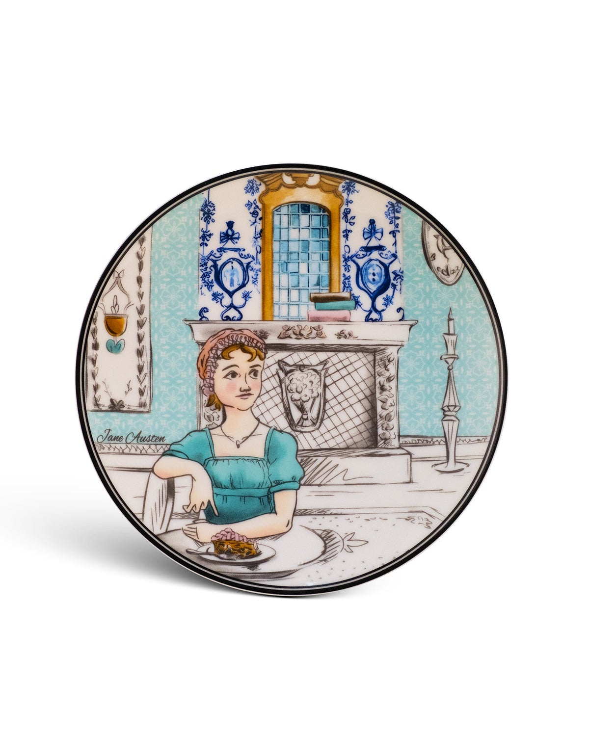 Jane Austen Porselen Pasta Tabağı