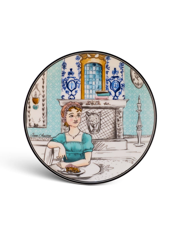 Jane Austen Porselen Pasta Tabağı