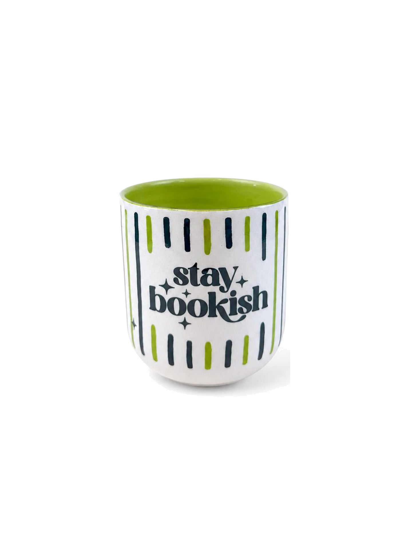 Stay Bookish Kulpsuz Americano Fincanı (Seramik)